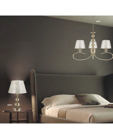 Lampada da comodino moderna design nera per camera da letto - 70B5